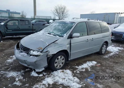 2003 Honda Odyssey Ex z USA, uszkodzony, nr VIN 5FNRL18683B154376